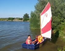 Fotografia: Jezioro pod Kutiną - nauka pływania żaglówką